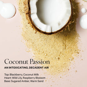 Victoria's Secret Coconut Passion Lotion in lifestyle setting