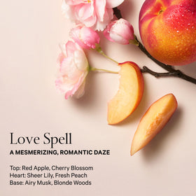 Victoria's Secret Love Spell Body Mist in lifestyle setting