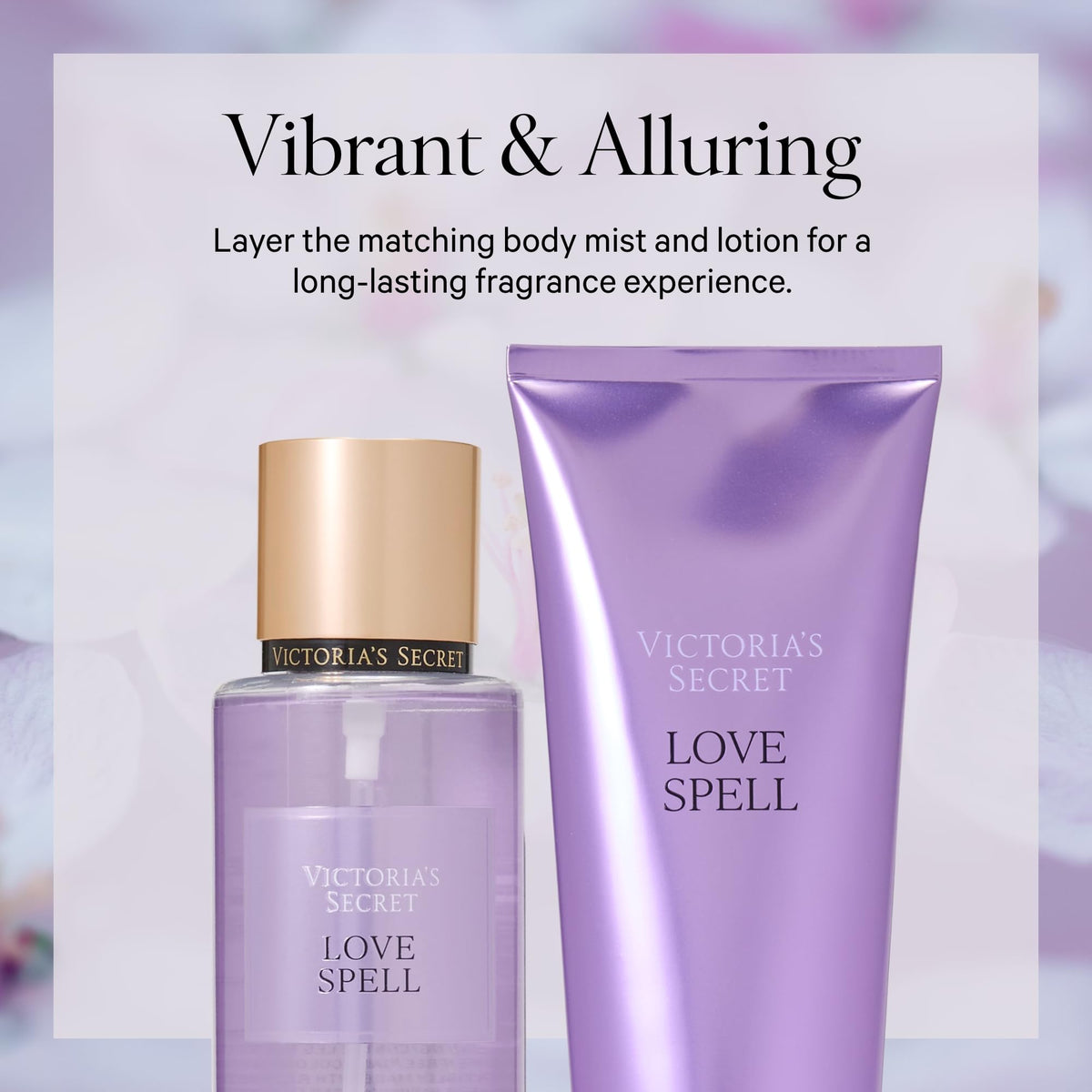 Victoria's Secret Love Spell Body Mist packaging details