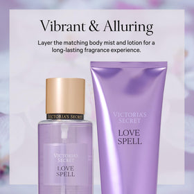 Victoria's Secret Love Spell Body Mist packaging details