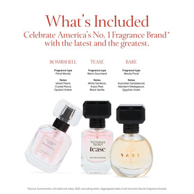 Victoria's Secret Mini Eau de Parfum Gift Set TEASE scent bottle
