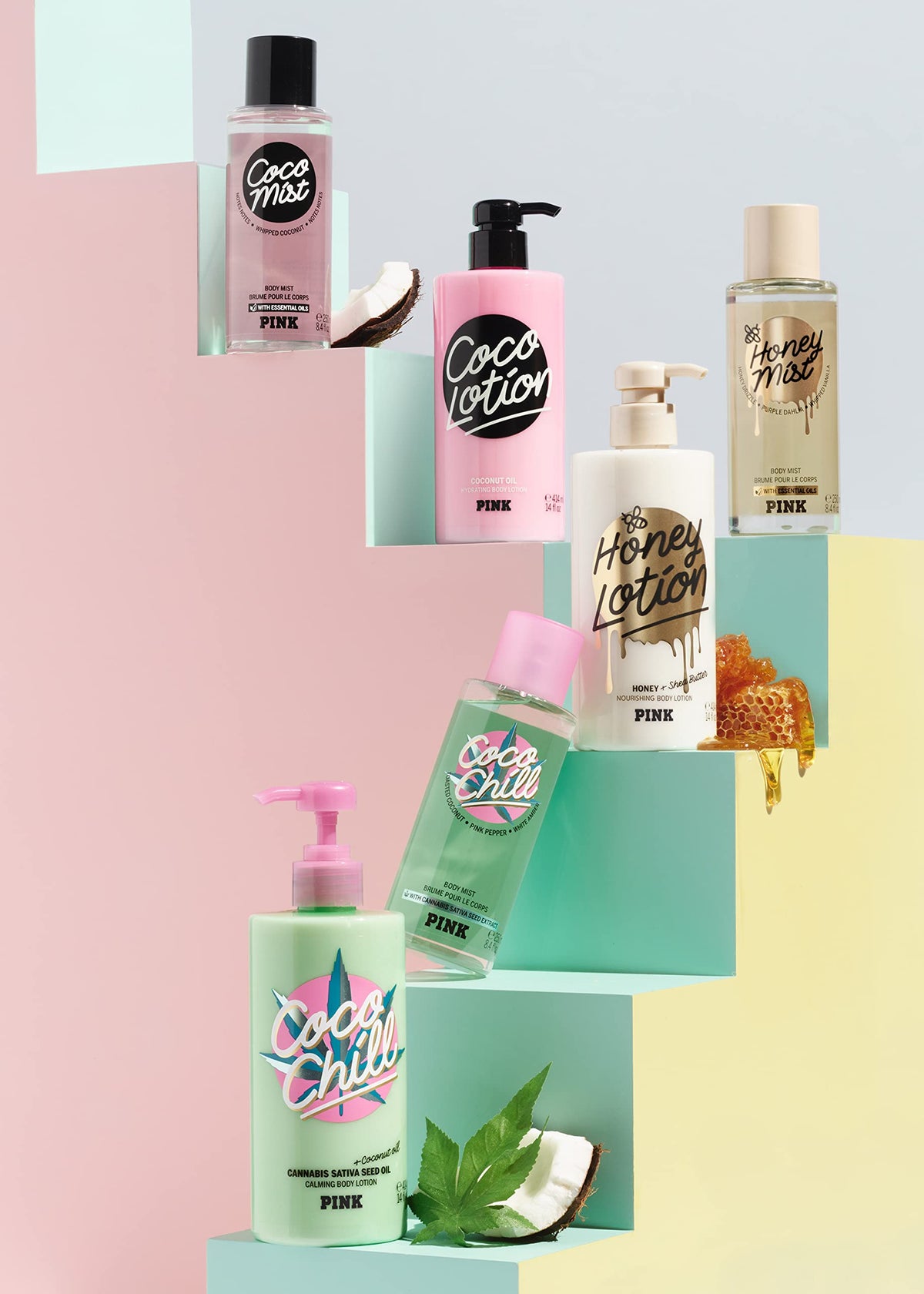 Victoria's Secret Pink Honey Body Fragrance Mist side view
