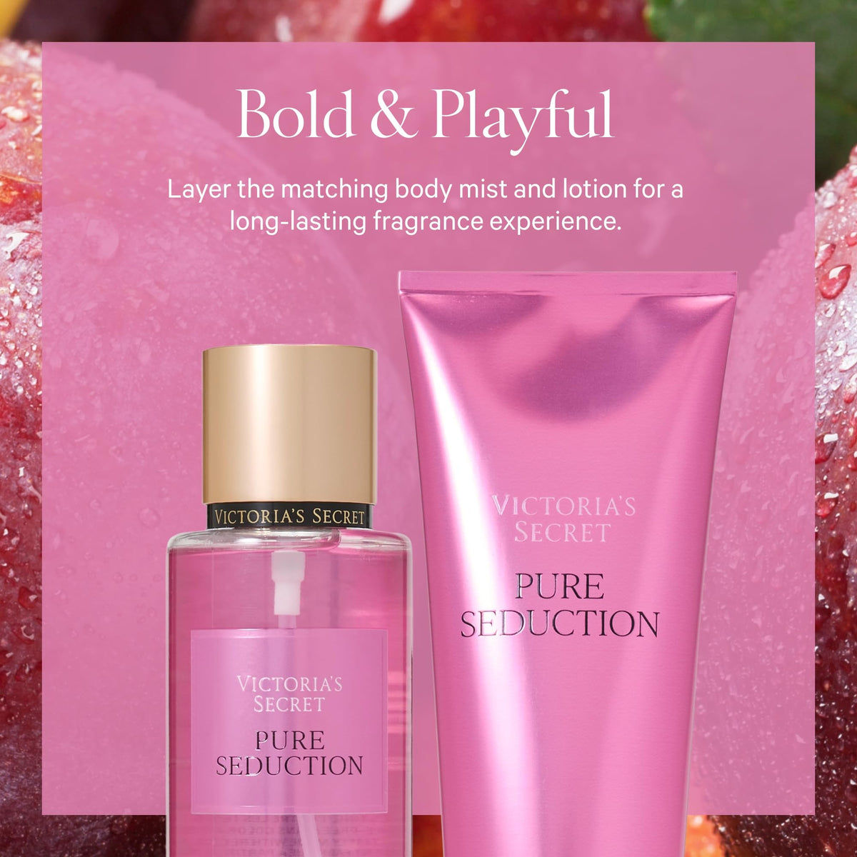 Victoria's Secret Pure Seduction Mist in use