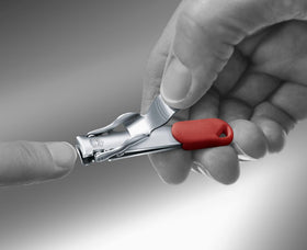 Victorinox Nail Clipper showing multi-tool features with tweezers and toothpick