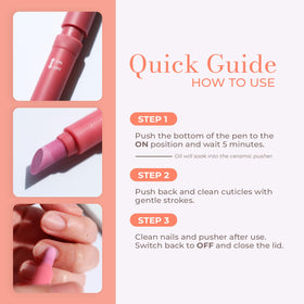 VICTORY NAIL Cuticle Oil Pen showing applicator tip