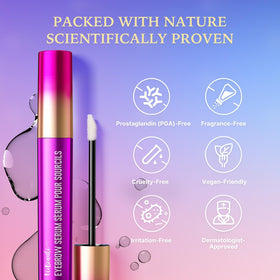 VieBeauti Eyebrow Growth Serum in a beauty routine setting