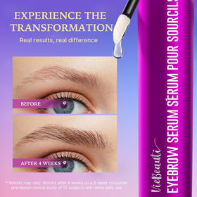 VieBeauti Eyebrow Growth Serum packaging with ingredients list