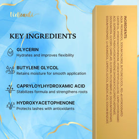VieBeauti Eyelash Serum 5mL on a vanity table