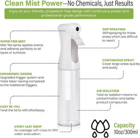 VIGOR PATH Continuous Mist Spray Bottle side view