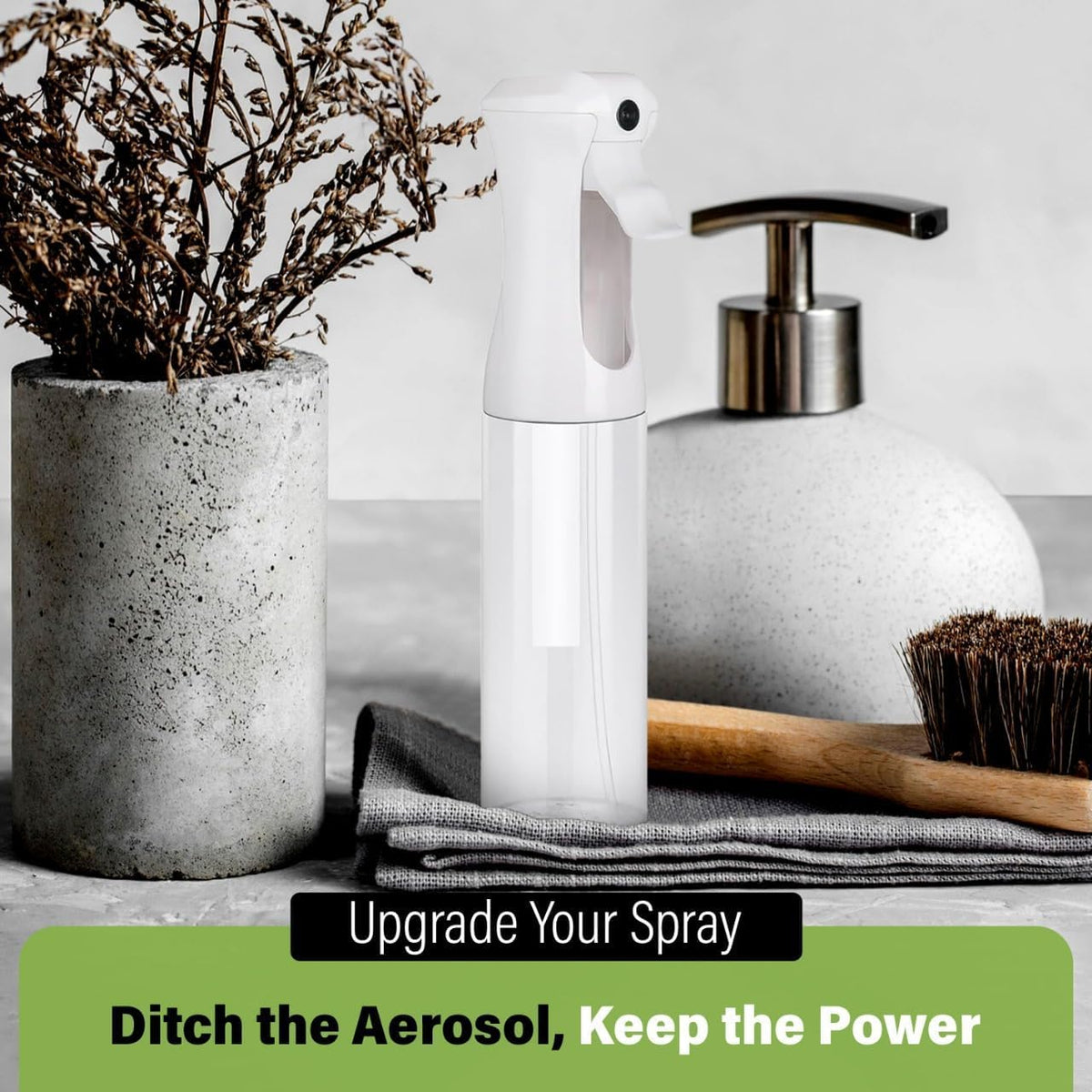 VIGOR PATH Continuous Mist Spray Bottle with fine mist nozzle