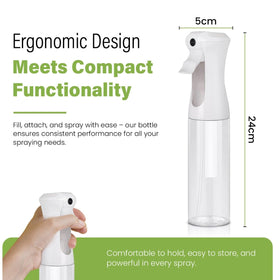 VIGOR PATH Continuous Spray Bottle 300ml clear packaging