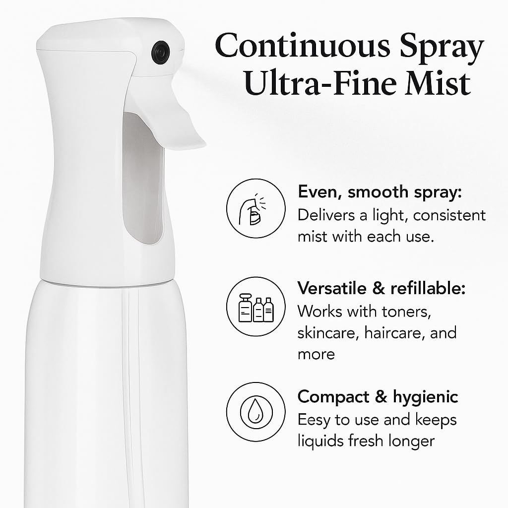 VIGOR PATH spray bottle in use for hair styling