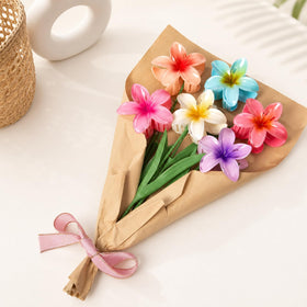 Vigorpace flower hair clip holding thick hair