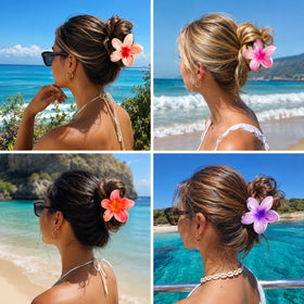 Vigorpace flower hair clips in a colourful arrangement