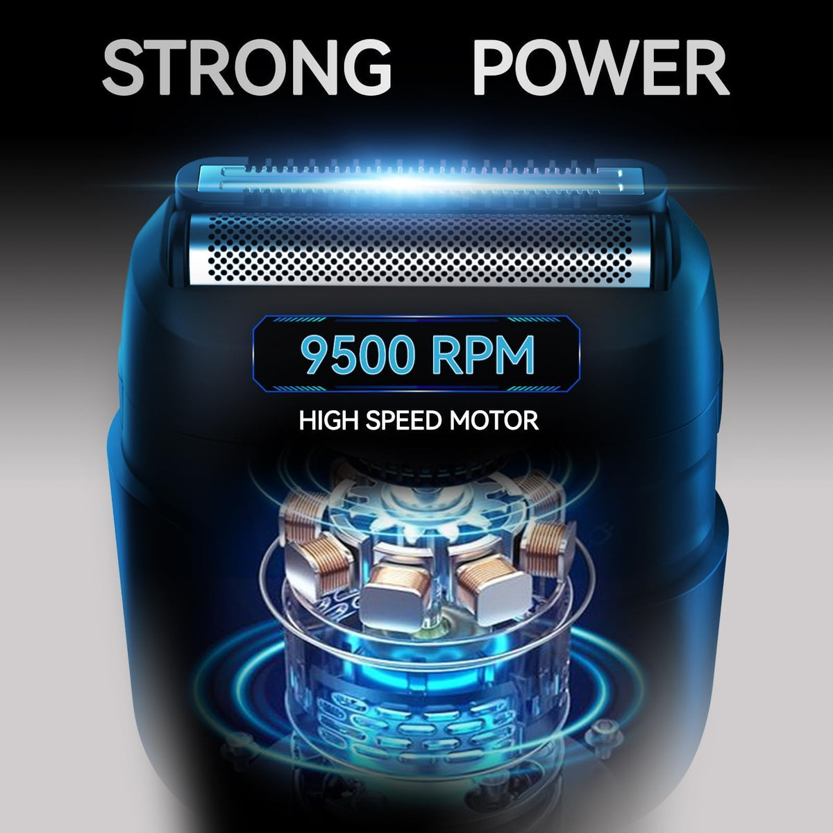 VIKICON Electric Foil Shaver in hand showing portability