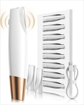 VIKICON PRO Dermaplane Razor front view with ergonomic design