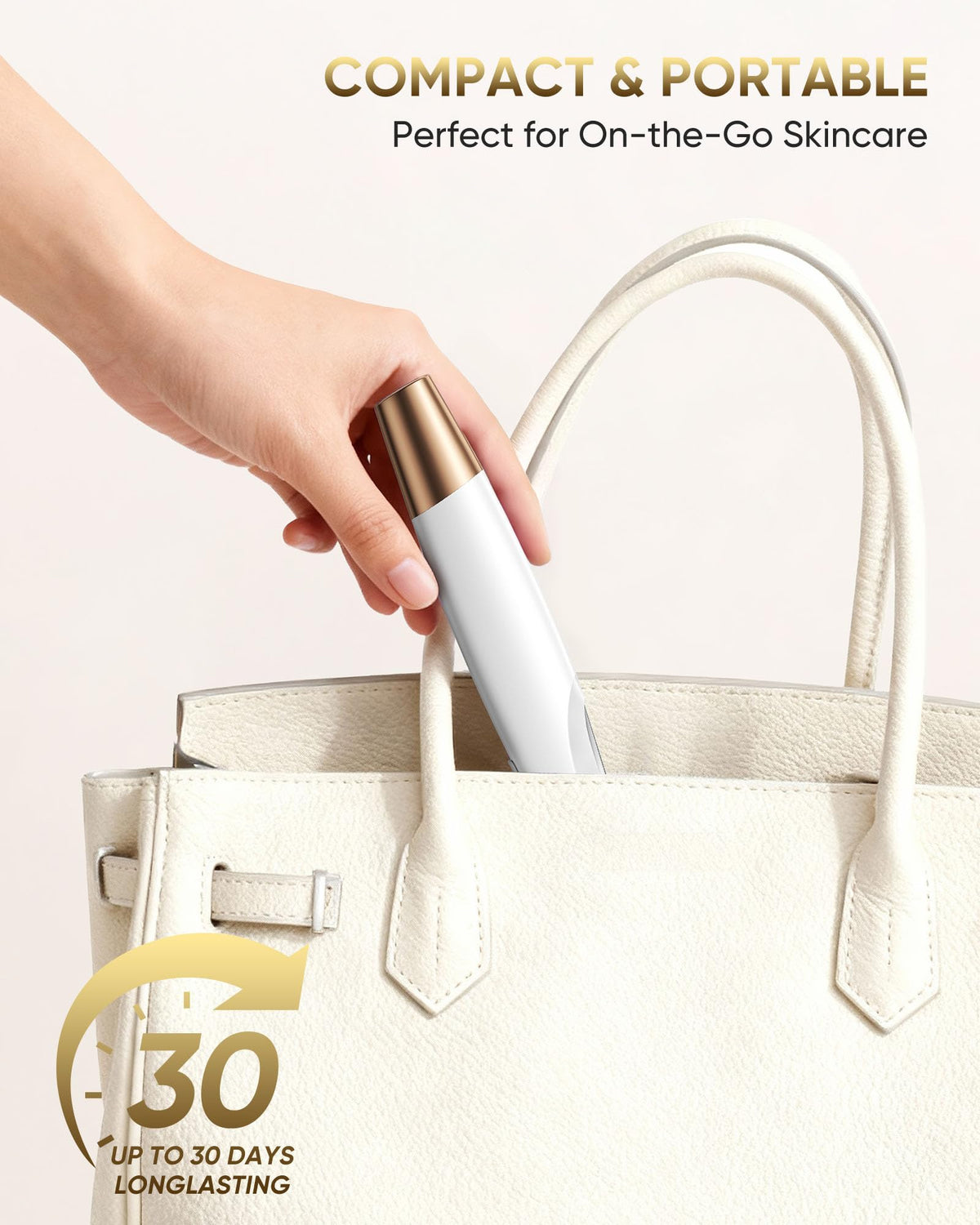 VIKICON PRO Dermaplane Razor with close-up of protective blade