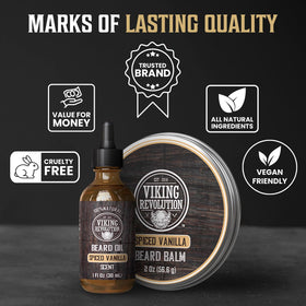 Viking Revolution Beard Balm and Oil Bundle lifestyle scene