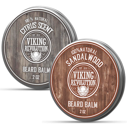 Viking Revolution Beard Balm Citrus and Sandalwood front view