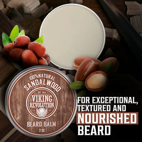 Viking Revolution Beard Balm Sandalwood lifestyle scene