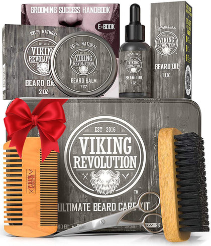 Viking Revolution Beard Kit metal box front view