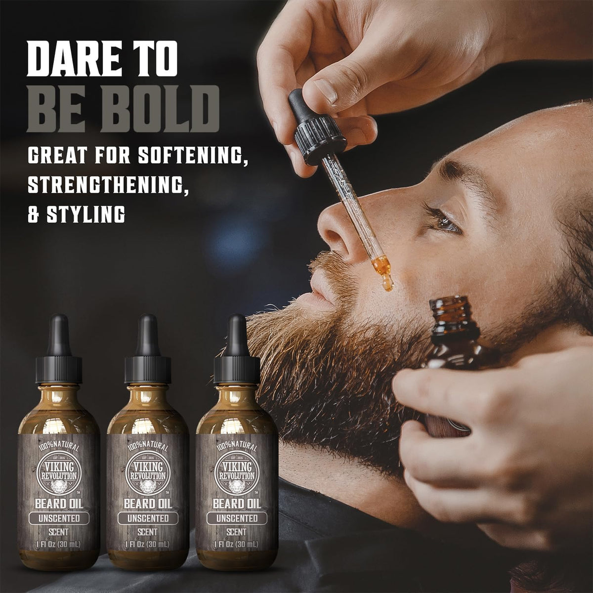 Viking Revolution Beard Oil 3 Fl Oz bottles