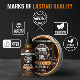 Viking Revolution Beard Oil pouring from bottle