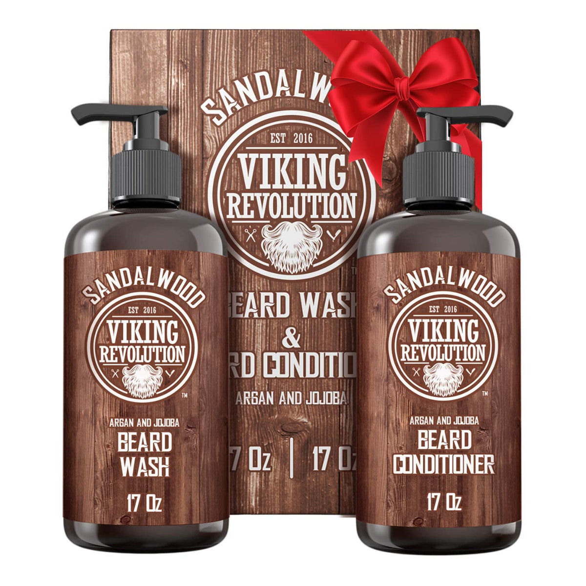 Viking Revolution Beard Wash & Conditioner Set 17 oz front view