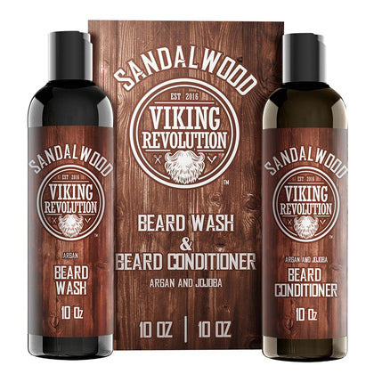 Viking Revolution Beard Wash & Conditioner Set front view with packaging