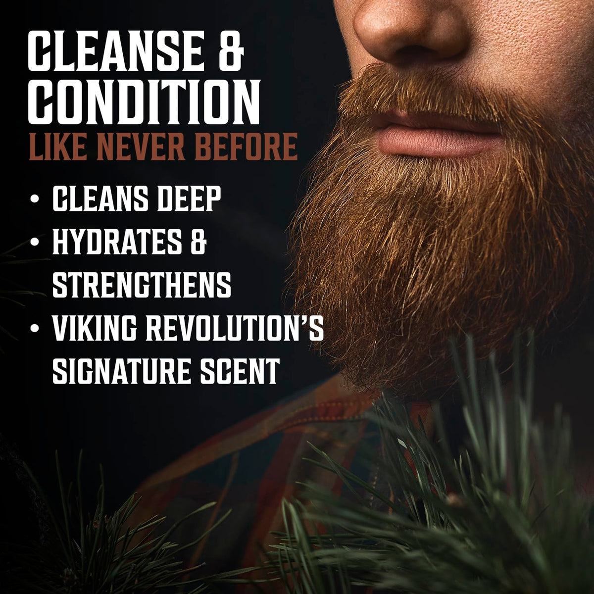 Viking Revolution Beard Wash lathering in hand