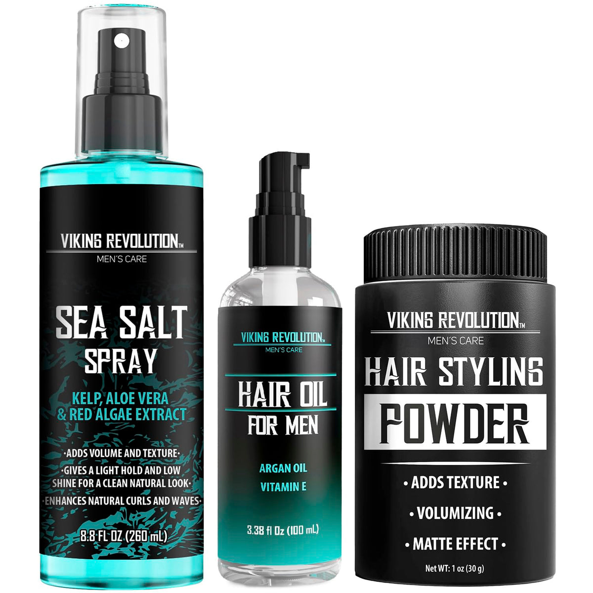 Viking Revolution Hair Texturizing and Care Kit front view