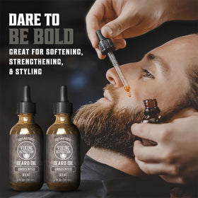 Viking Revolution Men's Beard Oil bottle side view