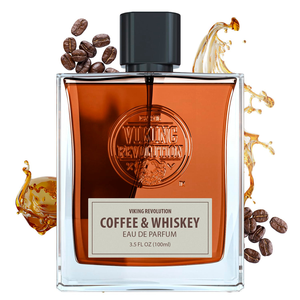Viking Revolution Men's Cologne Coffee & Whiskey front view