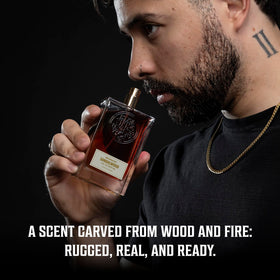 Viking Revolution Men's Sandalwood Cologne bottle side view