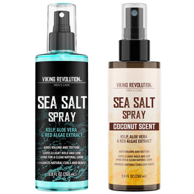 Viking Revolution Sea Salt Spray 2-Pack front view with Ocean Breeze and Coconut scent