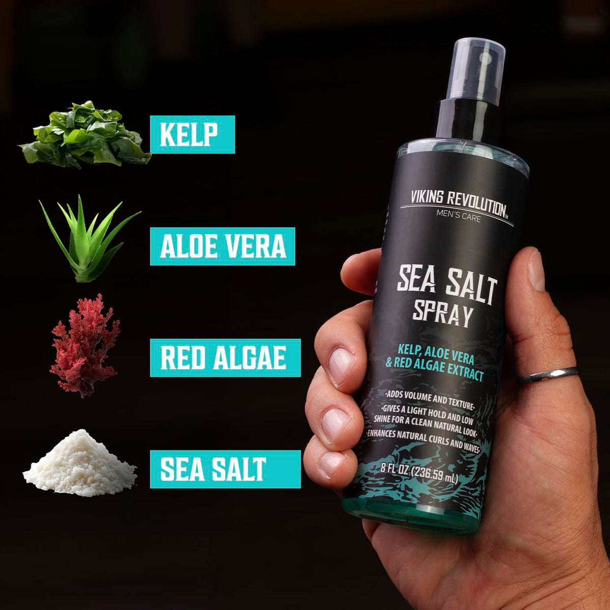 Viking Revolution Sea Salt Spray bottle side view