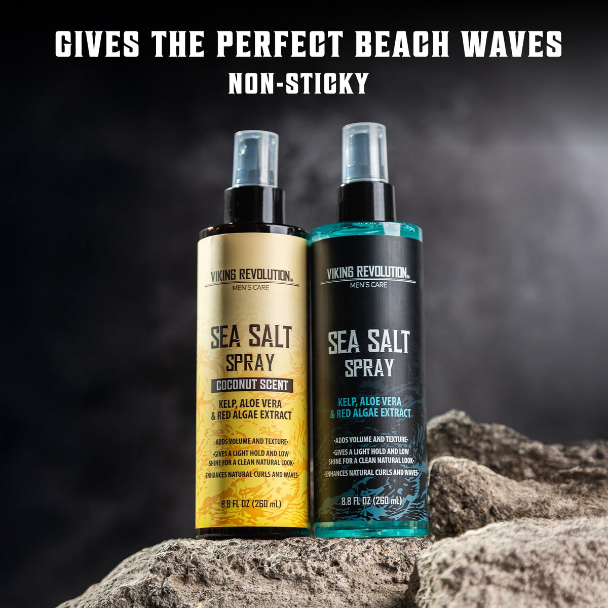 Viking Revolution Sea Salt Spray lifestyle scene on a bathroom shelf