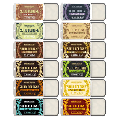 Viking Revolution Solid Cologne Set 12 Pack front view