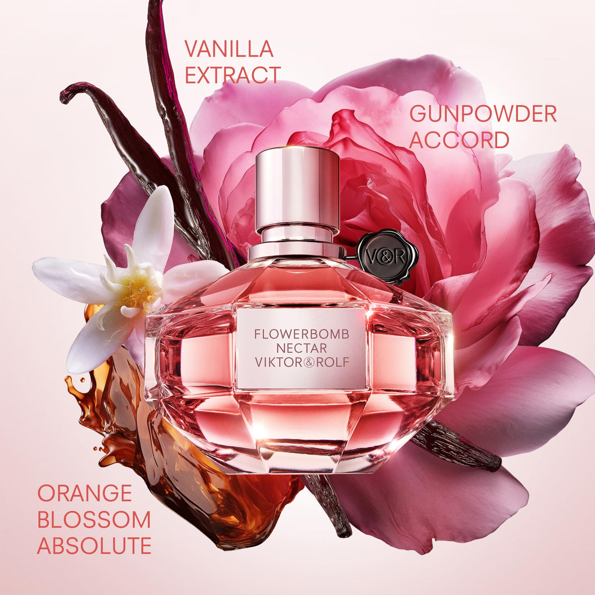 Viktor&Rolf Flowerbomb Nectar Eau de Parfum bottle side view