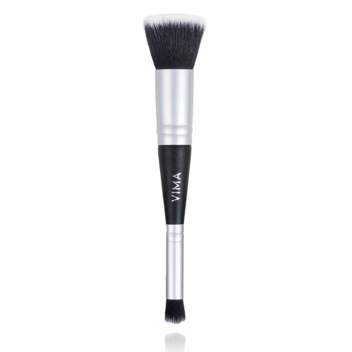 Vima Dual Ended Makeup Brush front view showing both brush ends