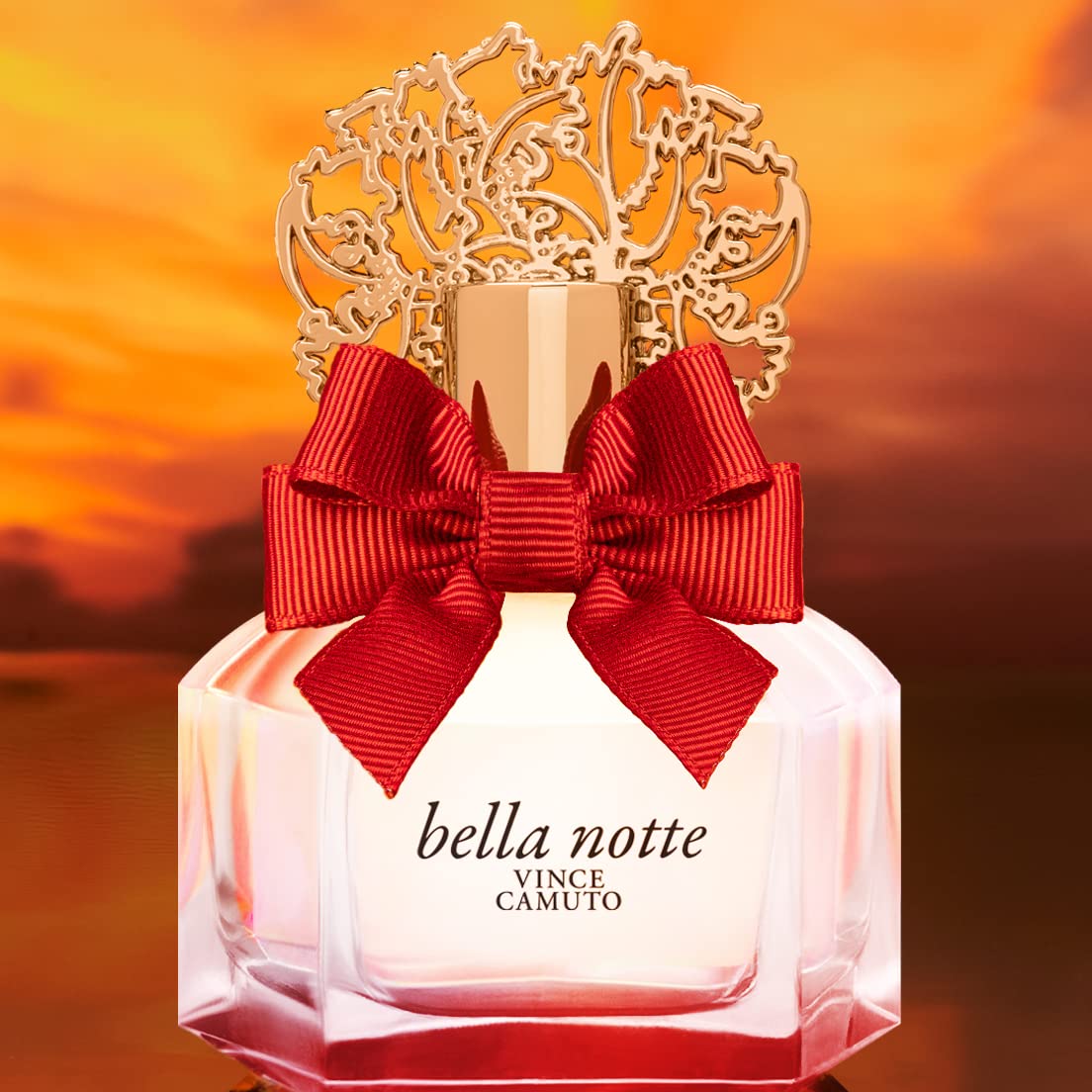 Vince Camuto Bella Notte Eau De Parfum on a vanity