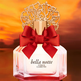 Vince Camuto Bella Notte Eau De Parfum on a vanity