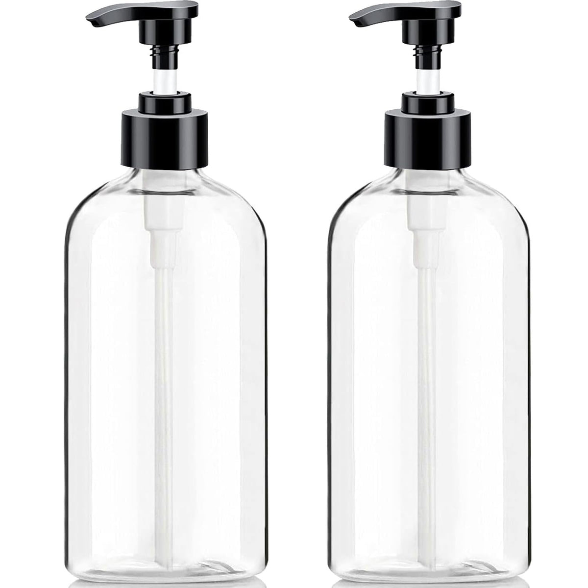 Vioetry Pump Dispenser Bottle front view, amber colour