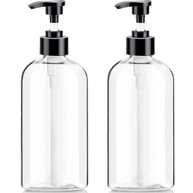 Vioetry Pump Dispenser Bottle front view, amber colour