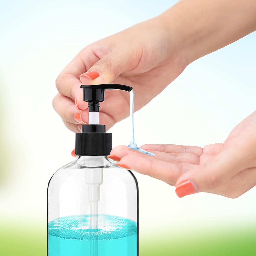 Vioetry Pump Dispenser Bottle side view with pump head