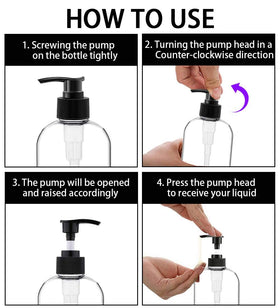 Vioetry Pump Dispenser Bottle with lotion in a bathroom setting
