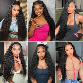 VIOLET 12A Human Hair Bundles displayed with styling tools