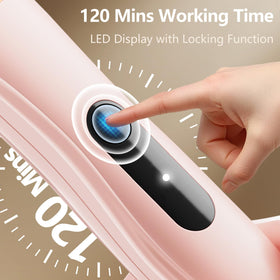 Virelle Bikini Trimmer being used on legs in a shower