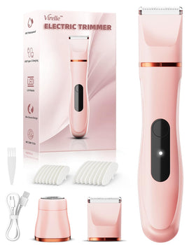 Virelle Hair Removal Epilator front view with interchangeable heads