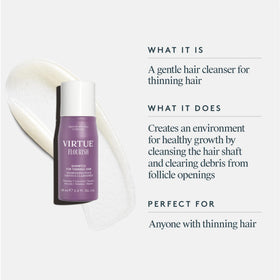 VIRTUE Flourish Hair Growth Shampoo 2 Fl Oz back view